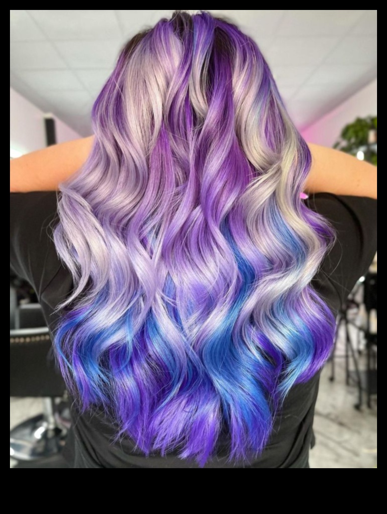 Galaktikas dieviete: kosmiskas iedvesmotas matu krāsas idejas