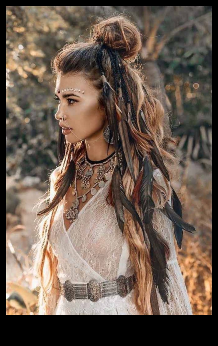 Boho Bliss: bez piepūles elegantas Bohēmijas ballīšu frizūras