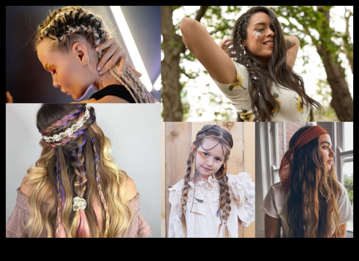 Boho Bliss: bez piepūles elegantas Bohēmijas ballīšu frizūras