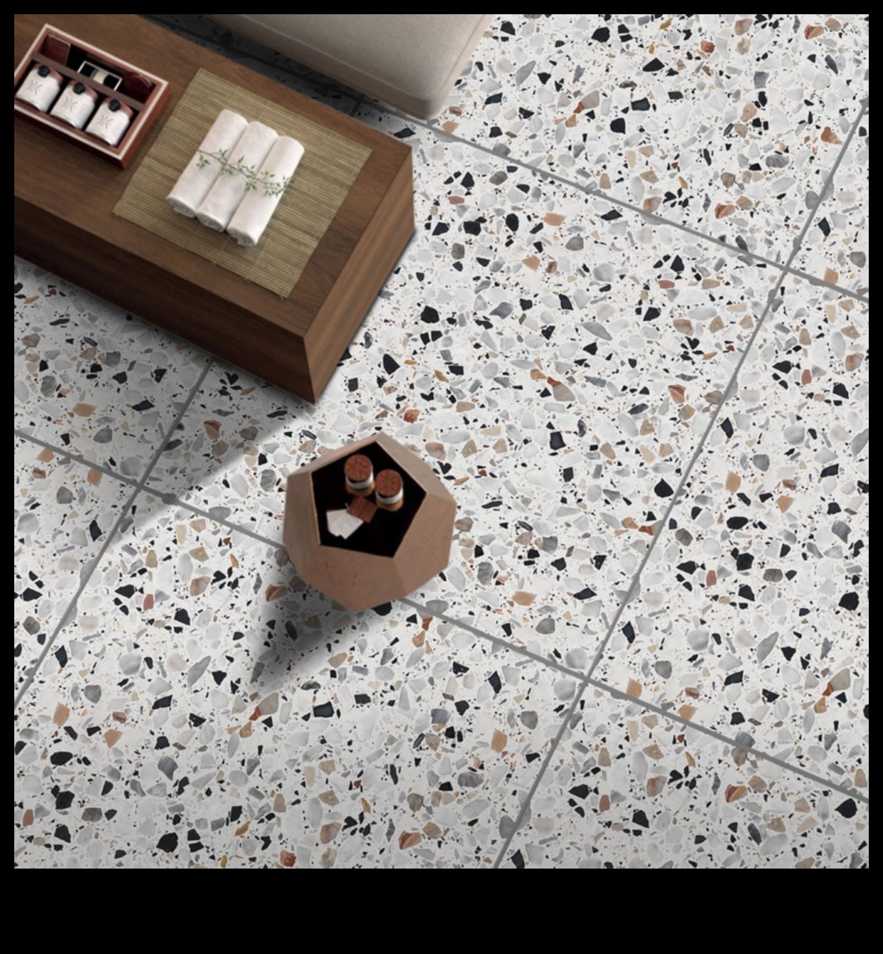 Stilīgi veidi, kā izmantot Terrazzo modernā interjerā