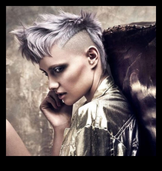 Edgy Elegance Turpinājums: Šūpojošs īsi matu griezumi ar attieksmi