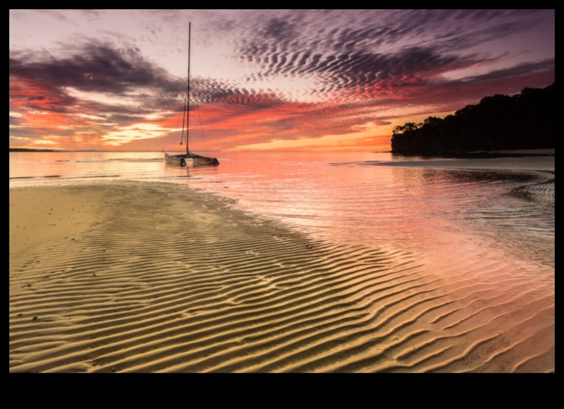 Saulrieta mierīgums: vakara iedvesmoto viļņu skaistuma virzīšana